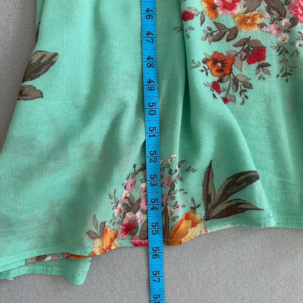 Auguste the Label Jennifer Maxi Dress Green Floral Boho Lightweight Lined Size S - Picture 14 of 16